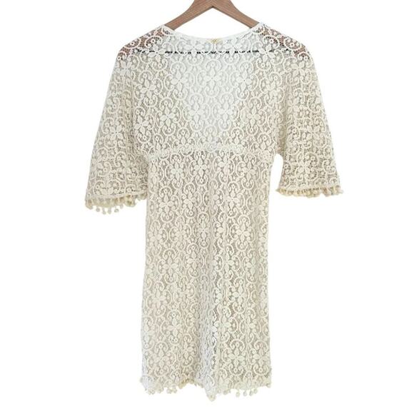 Patbo Vintage Crochet Cover Up Off White O/S - Picture 8 of 12